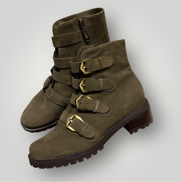 BLONDO Verity Waterproof Boot Suede Olive Green Size 8.5 M B7307 DD332 - Picture 13 of 13